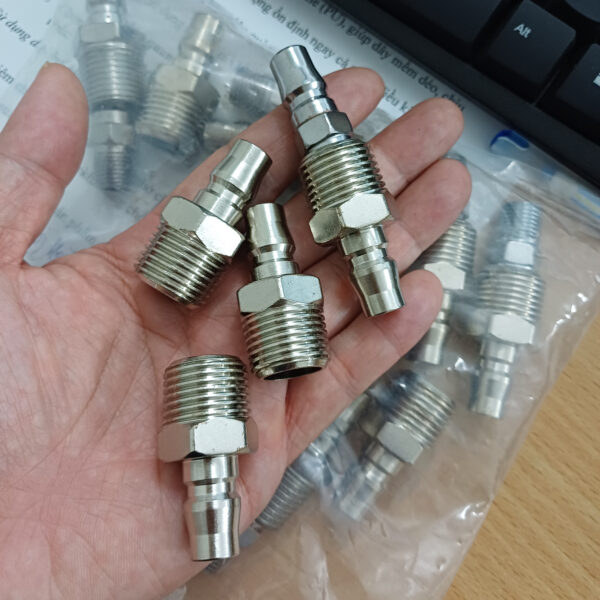 20250325_110539 Bộ đầu nối nhanh khí nén ren ngoài loại thường P-SM + PM
