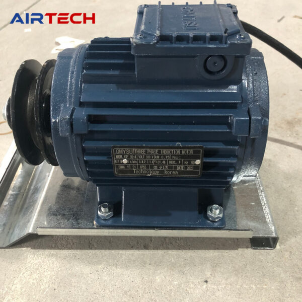 ATK-S-MOTOR Quạt thông gió vuông truyền động gián tiếp khung tôn kẽm cánh INOX 430