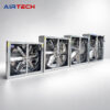 ATK-S-Series Quạt thông gió vuông truyền động gián tiếp khung tôn kẽm cánh INOX 430