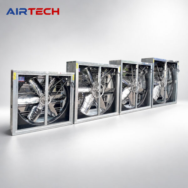 ATK-S-Series Quạt thông gió vuông truyền động gián tiếp khung tôn kẽm cánh INOX 430