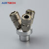 QC-CC2-Z-SMY-COVER Chạc chia khí nén dạng tròn loại tự khóa Z-SMV / Z-SMY