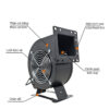 Quạt Ly Tâm Mini FLJ - Cấu tạo Quạt Ly Tâm Mini FLJ Series
