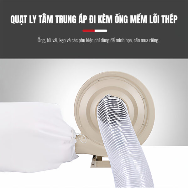 Quạt Ly Tâm Thổi Khí TZY - Nối túi vải Quạt Ly Tâm Thổi Khí TZY Series